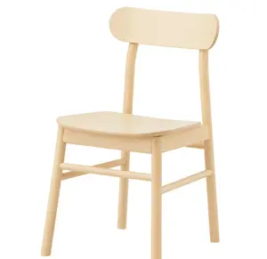 Ikea RÖNNINGE Chair, Birch Wooden Dining Chair – Modern Scandinavian Seating with Ergonomic Backrest, Durable Solid Wood Construction & Minimalist Design for Kitchen, Dining Room & Home Use