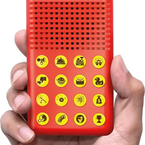 KNUCKLHEAD Electronic Sound Effects Machine - Novelty Electronic Toy, Unisex Gag Toy with 16 Funny Sounds, Colorful Sticker, 3x4x1in Party Trigger, Creative Prank Gift, Pranks Gag Gifts for Kids' Birthday Parties, Batteries Included