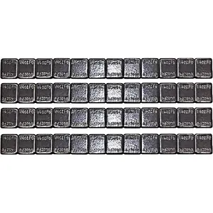 48Pcs 1/4 Oz, 0.25Oz Black Adhesive Backed Wheel Weights (12 Oz Pack)