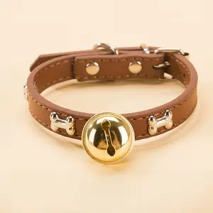 Claw Print Bone Alloy Bells for Pet Collars - Supplies for Dogs & Cats