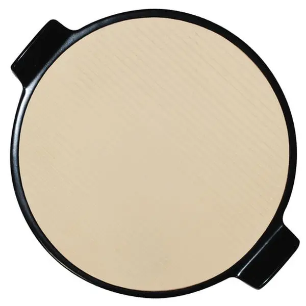 212 MAIN Ceramic Round Bakeware Pizza Stone with Handles Grip for Outdoor BBQ, Easy-Grip Kitchenware Baking Tray