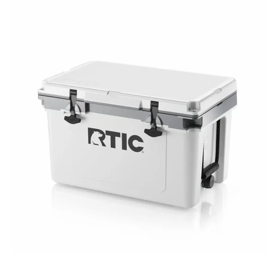 RTIC Outdoors Ultra-Light White 32 Quart(s) Hard Insulated Chest cooler with Drainage Spout, rigid cooler is ideal for the beach, drinks, camping, picnics, fishing, boating, and barbecues, and is 30% lighter than molded, rotary coolers