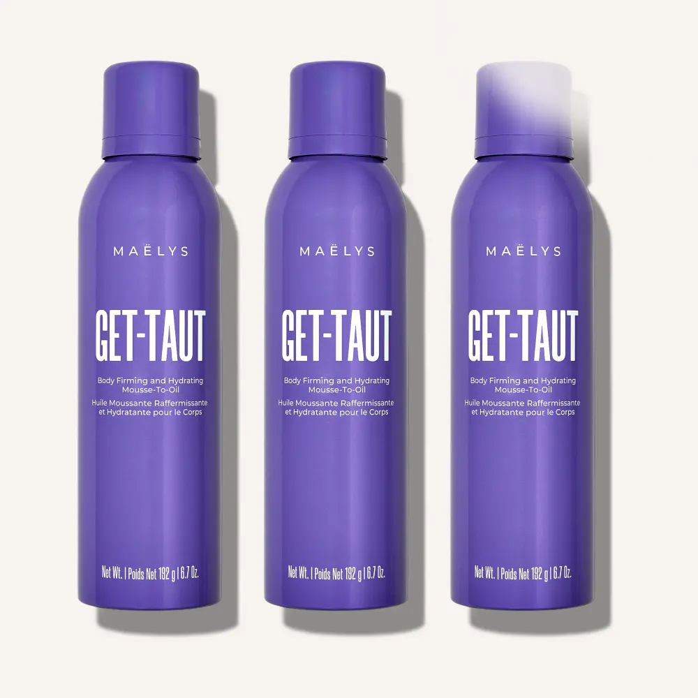 MAËLYS GET-TAUT Body Firming and Hydrating Mousse-To-Oil x 3 | Save $24 | Packed With Glaucine + Squalane
