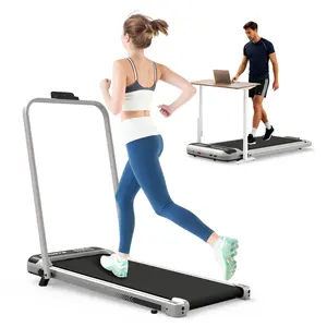 [Bellemave]Compact Foldable Treadmill with Quiet 2.5HP Motor, 9% Manual Incline, 0.6-5MPH Speed, 265LBS Weight Capacity, Portable Walking Running Machine for Small Spaces