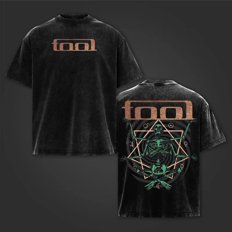 Tool Band Lateralus Tee, Double Printed Grunge 90s Rock Tour Merch, Alternative Heavy Rock Music Graphic Top Retro