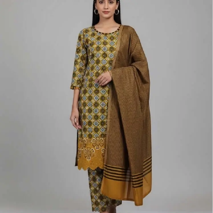 Khaddar 3 piece dress