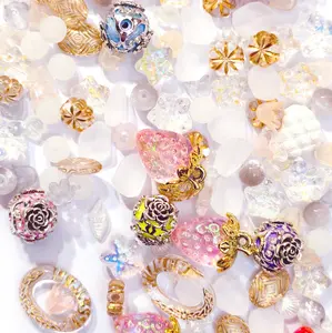 L1106]Strawberry Fantasy DIY Beads DIY Charms Set