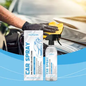 Homonth Car Multi-Functional Coating Spray 120ML Anti-Stain Gloss Brightening Paint Surface Protectant for Daily Stain Resistance with Transparent Reflective Effect