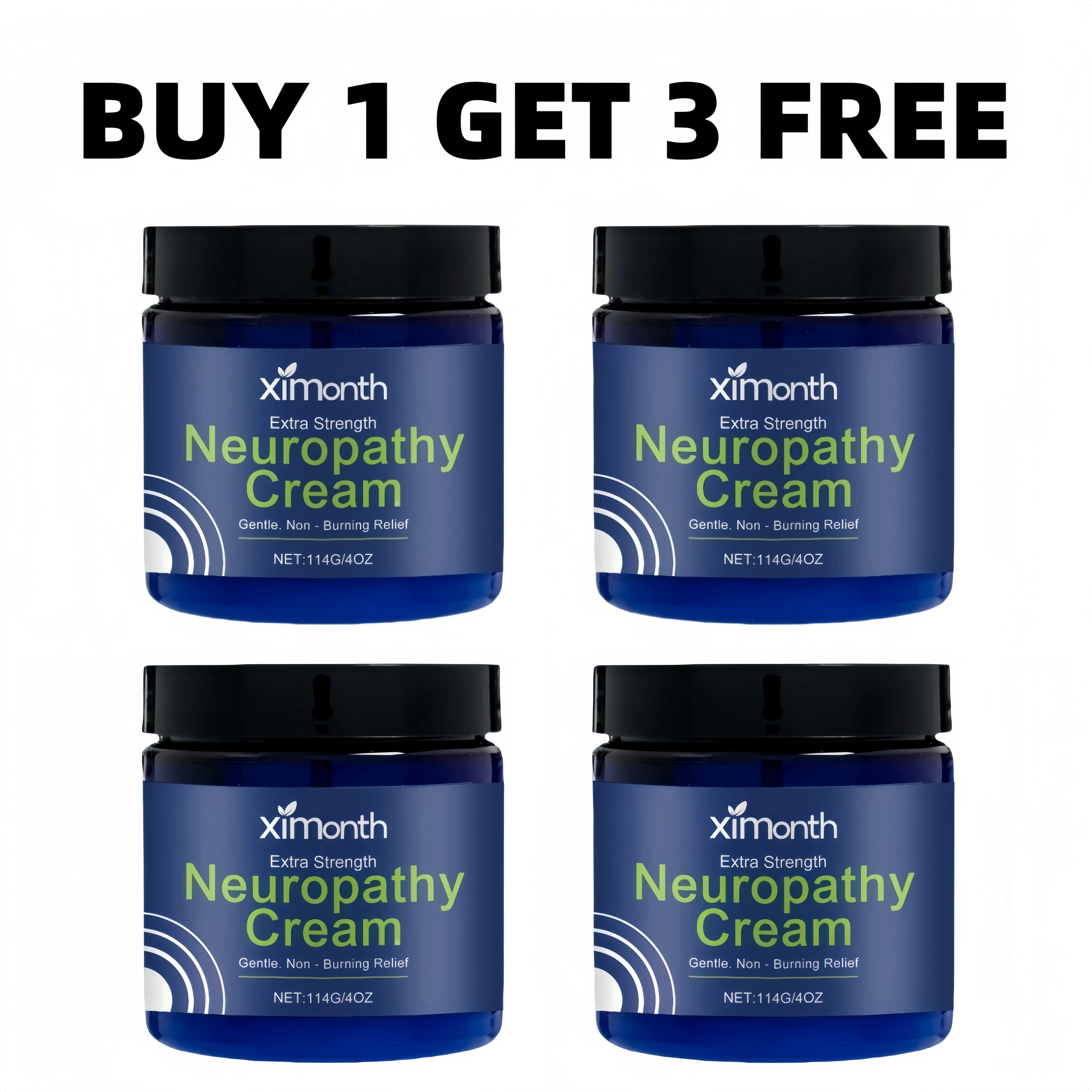BUY 1 GET 3 FREE Neuropathy Cream .Soothing Cream for Feet,Legs, Hands, Etc. AloeShea Butter Gentle Clove Moisturizing Body CareDaily,travel essentials,sunscreen