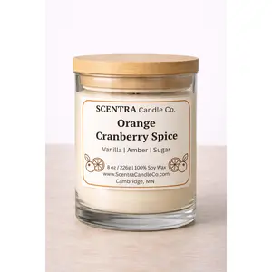 Orange Cranberry Spice Candle