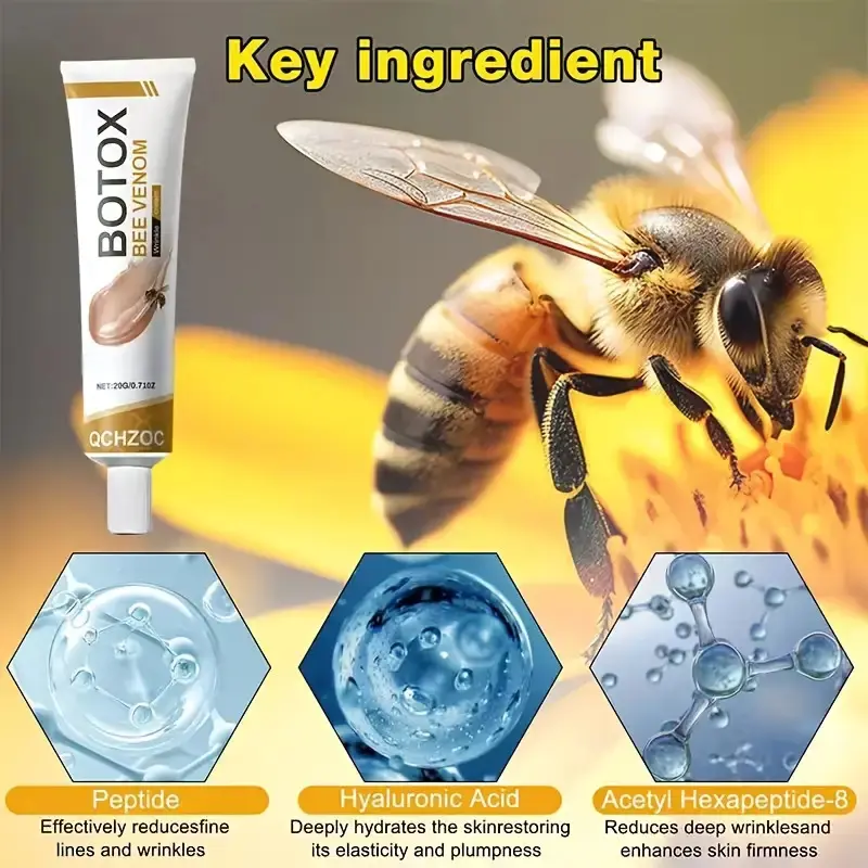 Bee Venom Facial Care Cream - Hydrating Facial Moisturizer, One Swipe to Activate Mode: Targets Expression Lines & Static Wrinkles, Hydrates & Lifts for Youthful Appearance, Firming Effect with Natural Glow, Gentle on All, Hydrating, Moisturizing