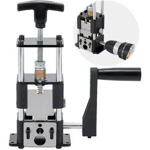 Wire Stripper Machine, Drill-/Manual Two-In- Wire Stripper Tool, Wire Stripping for 0.06"-1"(1.5~25 mm) Scrap Wire, Wire Stripping Tool for DIY  Copper (Black)