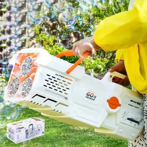 Automatic Bubbles Machine, 1 Box Portable Bubbles Blower with LED Light, Bubbles Maker Machine for Wedding Party, Birthday Gifts