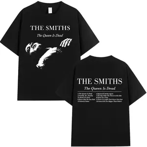 The Smiths The Queen Is Dead T-Shirt 1980's Indie, Morrissey X T-Shirt Vintage Punk Rock Formation Cotton T-Shirt Streetwear