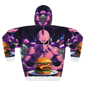 Funky Graphic Hoodie - Retro Anime Vibes, Unisex Pullover, Gift for Anime Fans, Casual Streetwear, Cozy Outfit