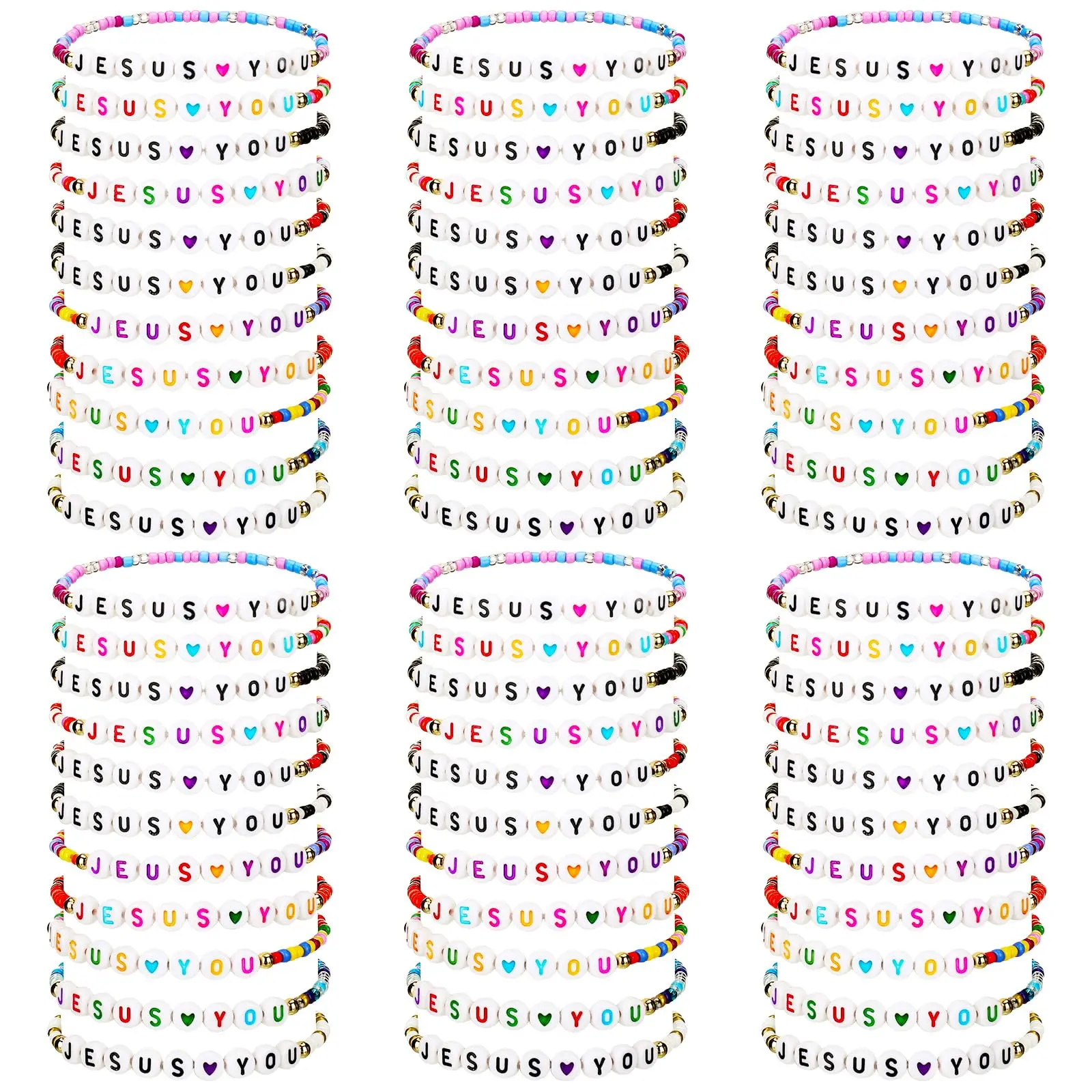 72pcs Thin Jesuslovesyou bracelet