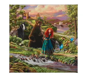 Thomas Kinkade Disney Pixar Brave - 14" x 14" Gallery Wrap