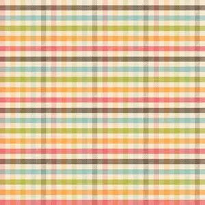 Fabric QT Multi Gingham Chickens in the Meadow by the Quarter Yard 31822-X