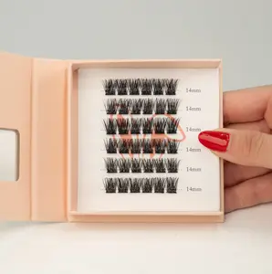 Pre-Glued, 100% handmade DIY lashes - Style: Honey Bunny Eyelashes Makeup