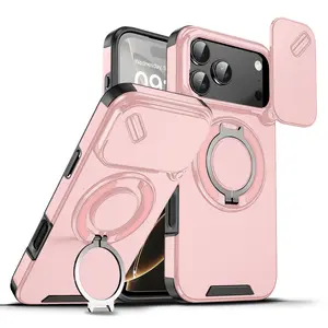 Anti-Drop Shockproof Protective Phone Case with Lens Protection Flip Cover, Compatible with iPhone 17 Pro Max 17 16 Pro Max 15 14 13 12 11