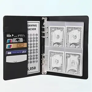 100 Envelopes Money Saving Challenge Binder – Save $5,050 Easily! A5 Budget Binder with Cash Envelopes | Reusable Savings Challenge Book for Financial Goals