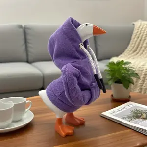 Porch Goose, 7 Inch Desktop Goose Hoodie, Fun Porch Goose Decoration Clothes, Desk Accessory Clothing #TOP PICKS