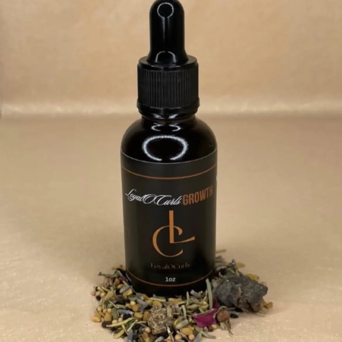 LoyalOCurls 1oz Hair Growth Oil Haircare Organic Peppermint Lavender Apricot Avocado