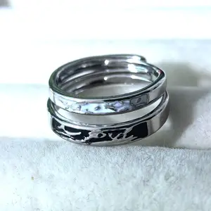 Bird and Fish Couple Rings for Men and Women, Fashionable, Unique, Trendy, Personalized, Adjustable Open Rings