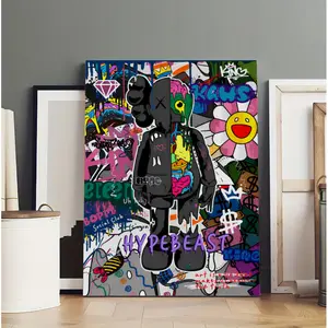 Frameless Art Poster: Graffiti Hypebeast Decor Poster. These unframed posters are filled with positive energy auras, perfect for crafting a room's aesthetic with a vibrant and colorful ambiance.