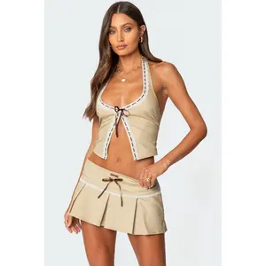 Rhona Split Front Halter Top