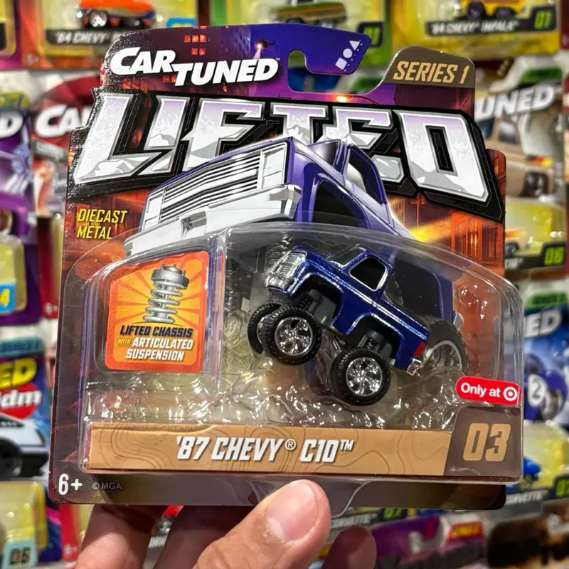 Car tuned Lifted Series 1 1987 Chevy C10 diecast truck