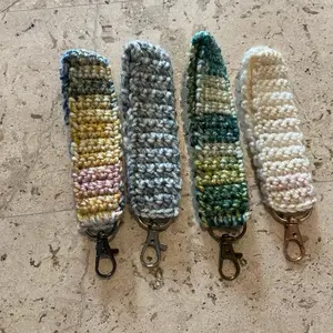 Keychain Wristlet, Crocheted