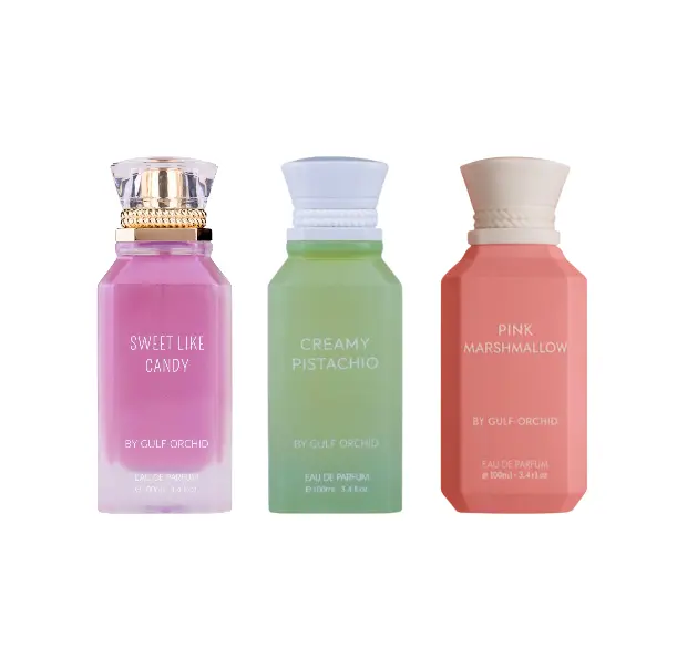 (3pc Bundle Pack) Sweet Like Candy + Creamy Pistachio + Pink Marshmallow by Gulf Orchid EDP Spray, 3.4oz