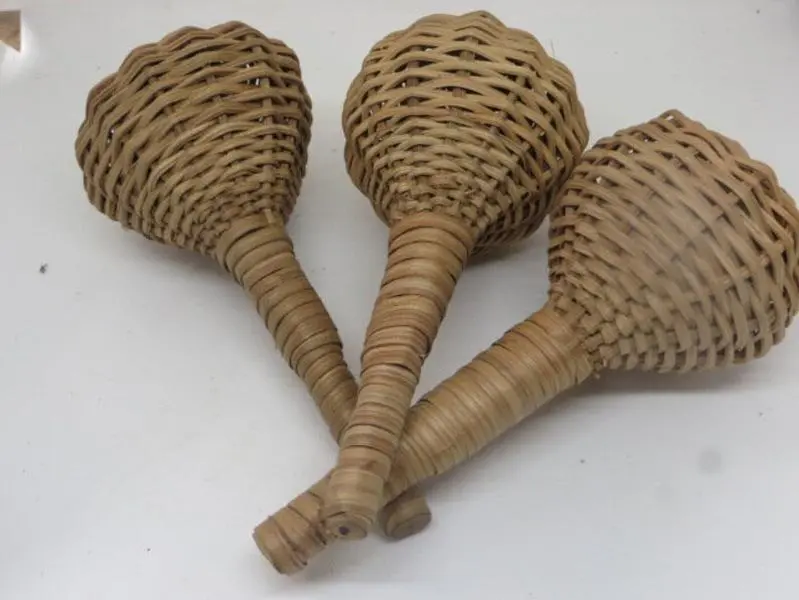 Rattan Cane Shaker, Handmade Percussion, Natural Cane, Woven Rattle, Authentic Sound African Shaker, Handcrafted Instrument, Made In Ghana