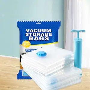 Vacuum Storage Bags 11-Pack - 2 Jumbo, 4 Large, 4 Medium SpaceSaver Bags with Free Hand Pump Saves 80% Extra Storage Space for Travel & Household Compression Set