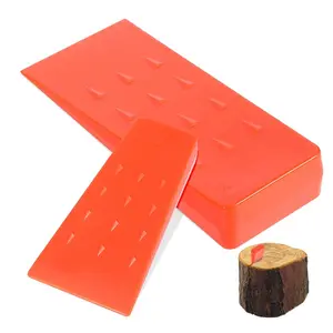 Plastic Logging Wedges Set of 2 with Nails, Tree Cutting Wedges, Safe Forestry Logging Tools for Woodcutting