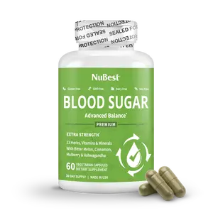 NuBest Blood Sugar | Balance with Cinnamon, Ashwagandha & Alpha Lipoic Acid, Energy & Immunity Support
