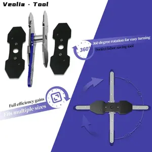 360° Rotating Ratchet Brake Caliper Piston Press, Effort-Saving Brake Repair Tool for Easy Brake Pad Replacement  EffortSavingTools 360DegreeTool  RatchetTool  BrakeRepair  AutoTools  PortableTools  CarRepairHacks  EasyRepair