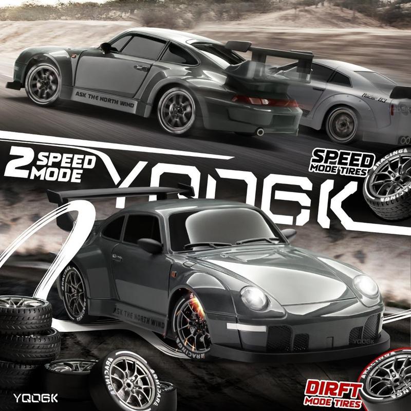Professional RC Four-wheel Drive Drift Car GTR High-Speed Racing Toy with Remote Control and Accessories Ideal for Birthday Christmas Halloween Gifts