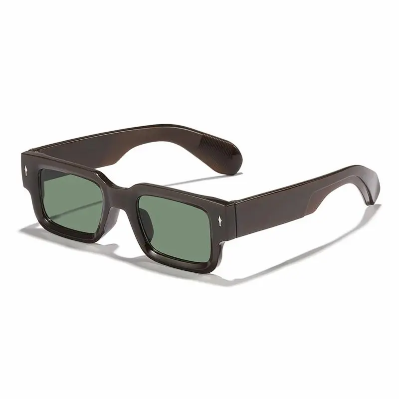 The Malibu Frame Unisex Modern Square Glasses - Color Dune, UV Protection Lens, Festival & Everyday Wear Men's Trendy Casual Outdoor Fashion Accessories Sunglasses
