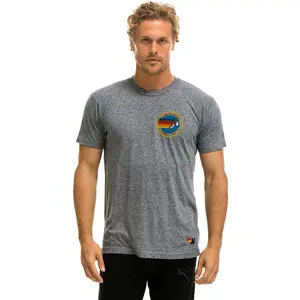 SIGNATURE SMALL CIRCLE LOGO TEE - HEATHER GREY
