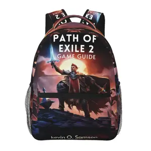 Path of Exile backpack with large capacity — laptop backpack for daily commuting, business, and hiking; casual cartoon Path of Exile merchandise travel daypack and school bag for kids, women, men, and gift giving.