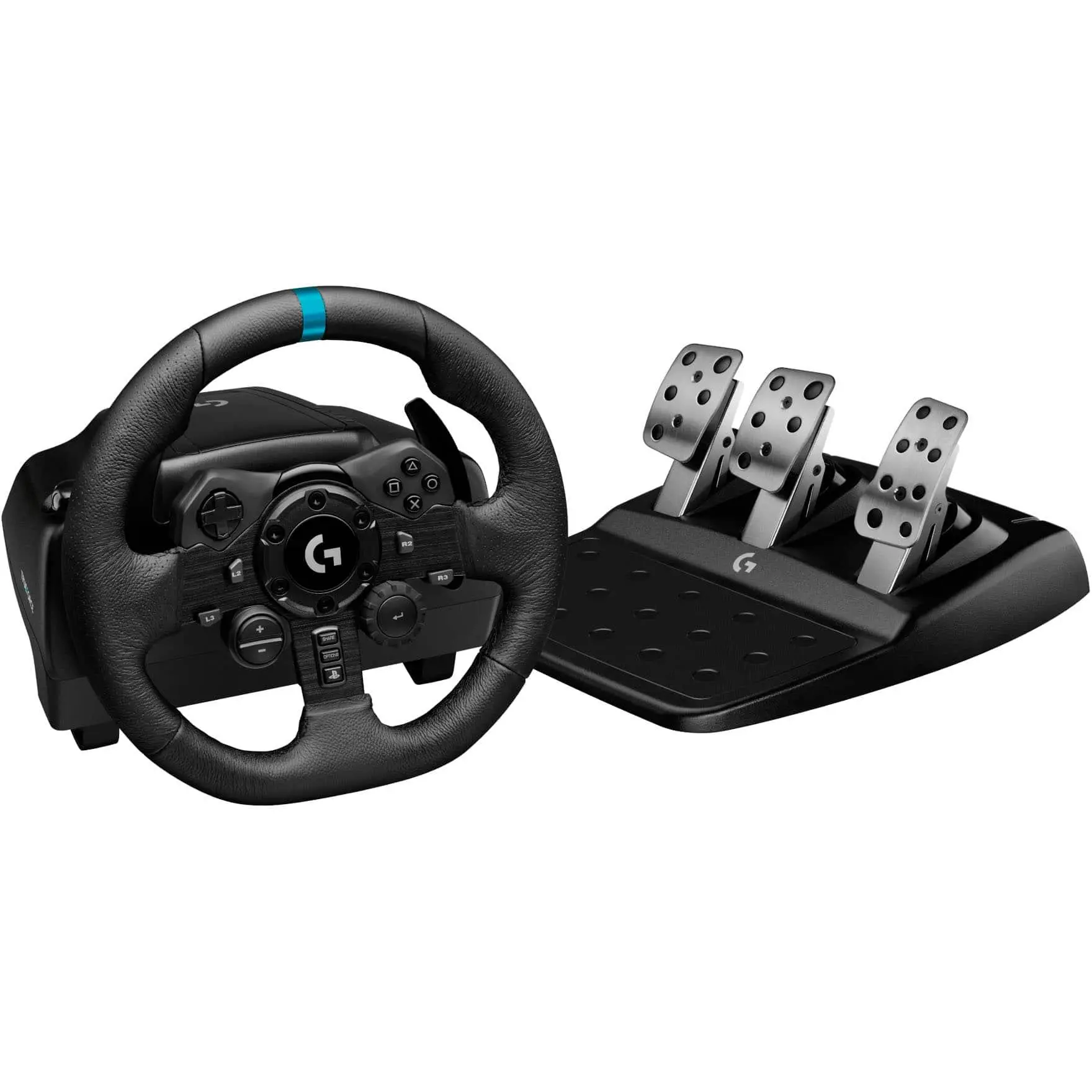 Logitech - G923 Racing Wheel and Pedals for PS5, PS4 and Windows - Black