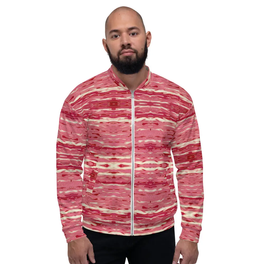 Unisex Bomber Jacket - Pink Camouflage Lava - Men