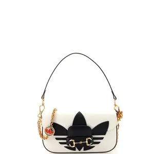 Pre-owned GUCCI Leather Shoulder Bags x Adidas Horsebit 1955 Shoulder Bag East West by Rebag