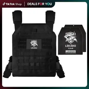 LEKÄRO Adjustable Weighted Vest, Tactical Weight Vests for Men and Women, Body Weight Vest for Strength and Endurance Training, Fitness, Running, WODs