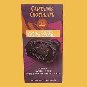 Organic Salted Caramel Dark Chocolate Bar