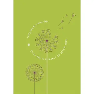 Dandelion Art Amply Lined Lay-Flat Binding Paper Journal, Office Stationery Notebook for Personal Writing & Planning