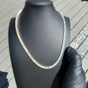 16" VVS Moissanite Tennis Chain/Necklace — .925 Sterling Silver | 3mm Stones | 17ct