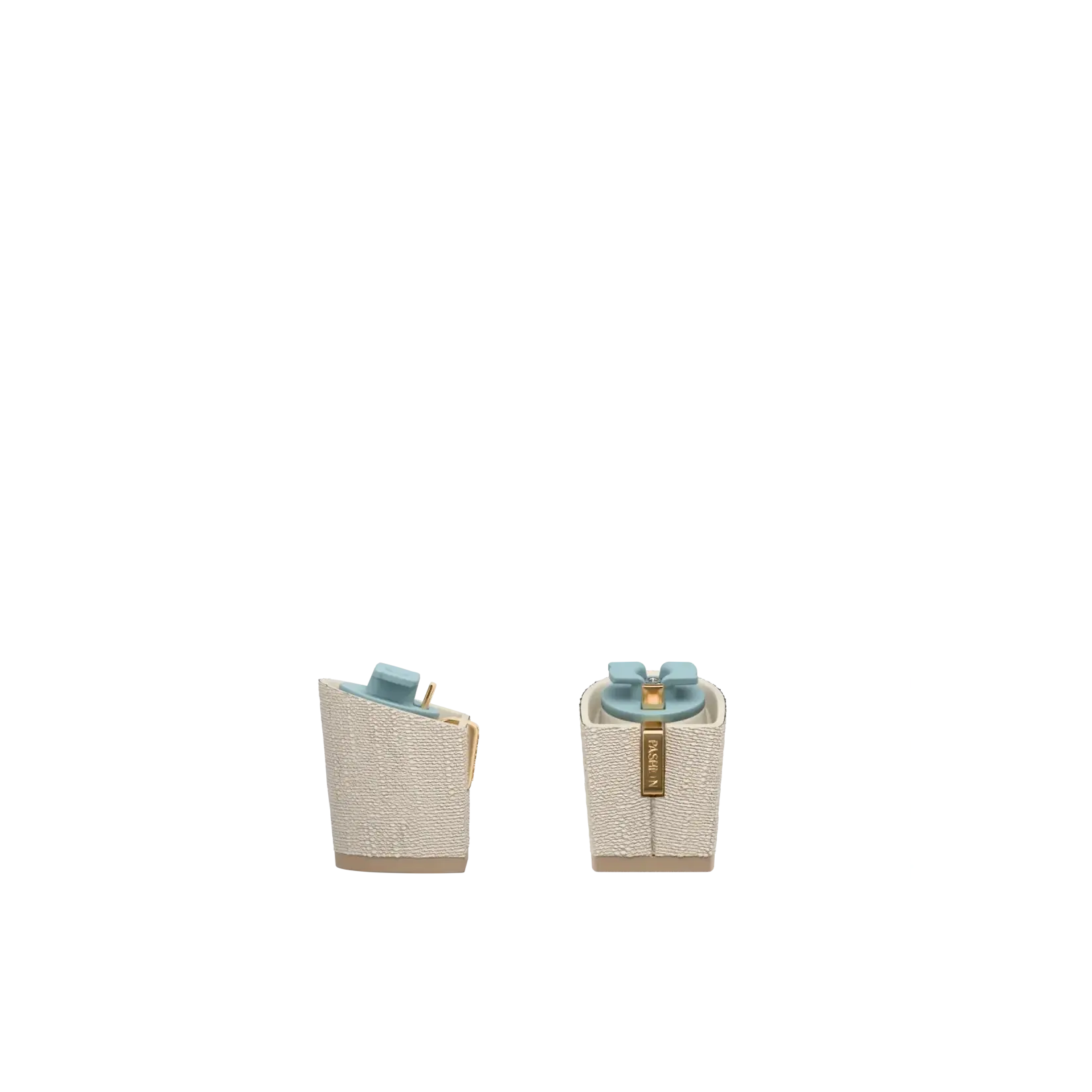 Block Heel Kit 3 Ivory Linen